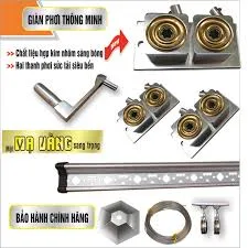 Giàn Phơi Tay Quay Gắn Trần Ks990
